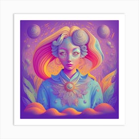 Psychedelic Art ai art Art Print