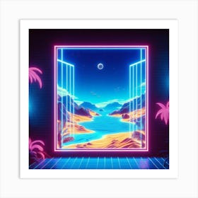 Neon Art 1 Art Print