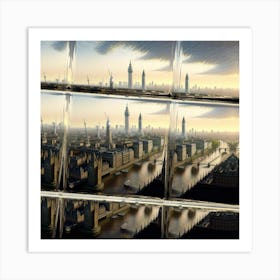 London Cityscape 1 Art Print