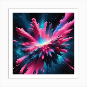 Pink Explosion 1 Art Print