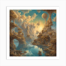 Fairytale Landscape Art Print