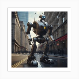 Robot In The City 83 Art Print