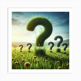 Growing Question Marks As Crops Art Print