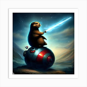 Star Wars Otter 2 Art Print