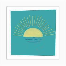 Sunset On The Water Art Print