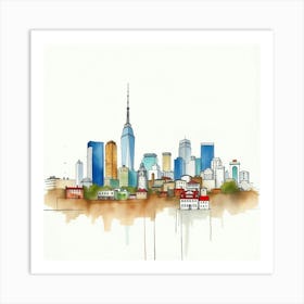 New York City Skyline 6 Art Print