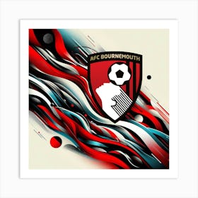 A.F.C. Bournemouth Logo Wall Arts 23 Art Print