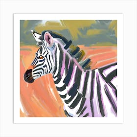 Plains Zebra 02 Art Print