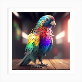 Colorful Parrot 9 Art Print