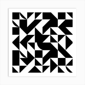 Black and White Abstract Art 438 Art Print