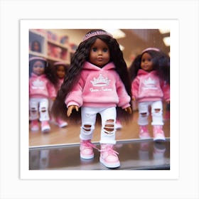 African American Girl Dolls Art Print
