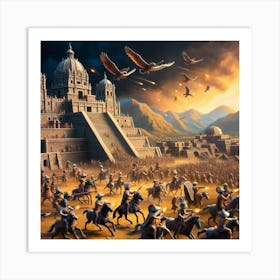 Egyptian Battle Art Print