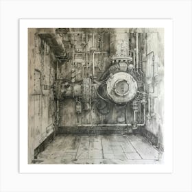 Steampunk Room Art Print