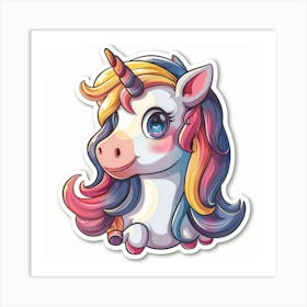 Unicorn Sticker 56 Art Print