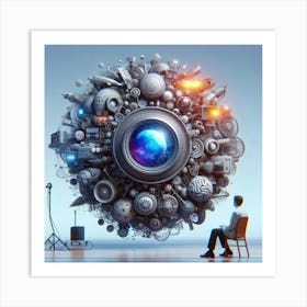 Digital World Art Print