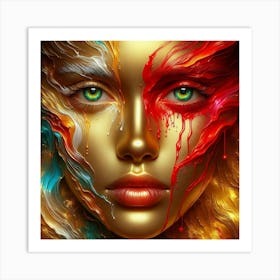 Abstract Of A Woman 5 Art Print