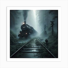 Train In The Woods Art Print