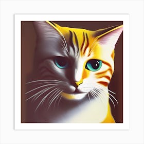 Adorable Cat Art Print