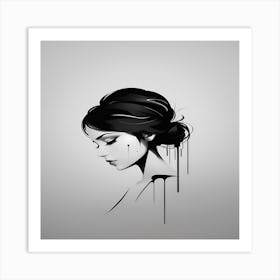 Portrait Of A Girl Art Print