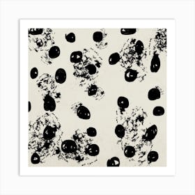 Black Dots Art Print