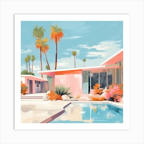 Aidyrose Palm Springs Vintage Architecture Mid Century Modern V 08314b85 268c 4104 B8f0 C55ec9f2a4e7 043807 Art Print