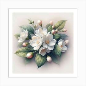 Flowers of Jasmine Art Print