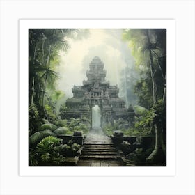 Temple In The Jungle 14 Art Print