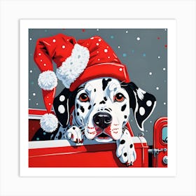 DALMATION FIRE DOG Art Print