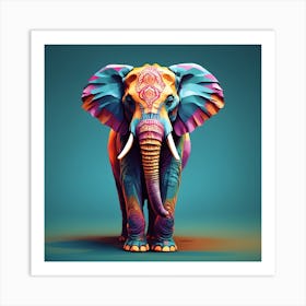 Elephant Print 1 Art Print