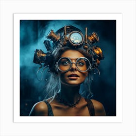 Steampunk Woman 5 Art Print