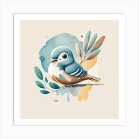 Blue Bird 2 Art Print