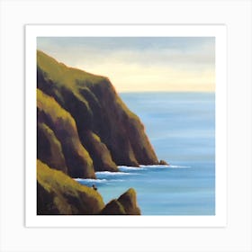 The Cliff Illustration 1 Art Print