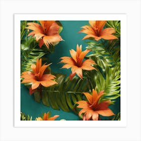 Hawaiian Flowers Art Print