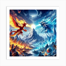 Pokemon Battle Art Print