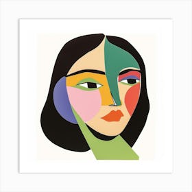 Woman'S Face 146 Art Print