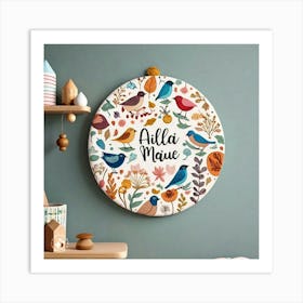 Personalised Bird Canvas Art Print