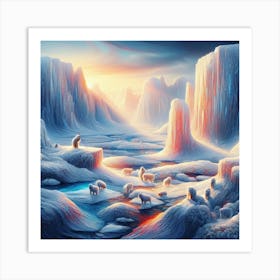 Polar Landscape Art Print