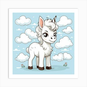 Cute Unicorn 366 Art Print