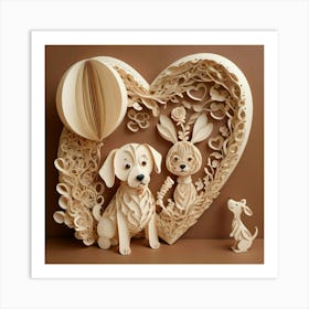 Paper Cut Art Art Print