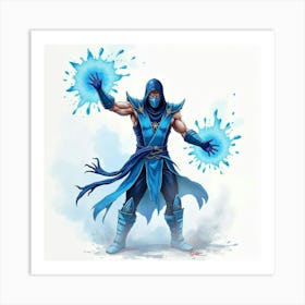 Mortal Kombat Ninja Fighter Concept Art (609) Art Print