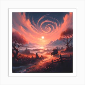 Sunset Art Print