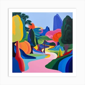 Abstract Park Collection Ditan Park Beijing 1 Art Print