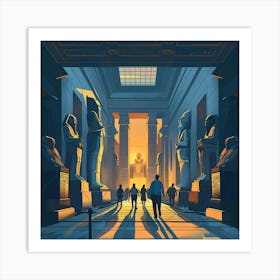 Egyptian Temple 4 Art Print