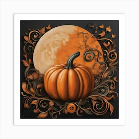 Abstract Halloween Art Print