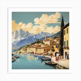 Italy Vintage Travel Poster Art Print Art Print