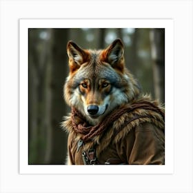 Asm A Wolf Wearing Like A Solider C96fecde 9a5a 4954 8efb Ee149198ccfd Art Print