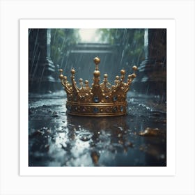 Crown In The Rain 1 Art Print