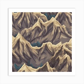 Mountain Background Art Print