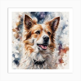 Dog Canvas Print Art Print