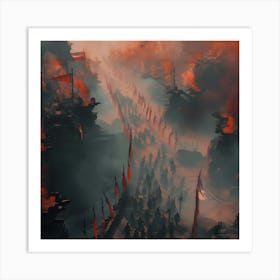 Samurai Warriors Art Print